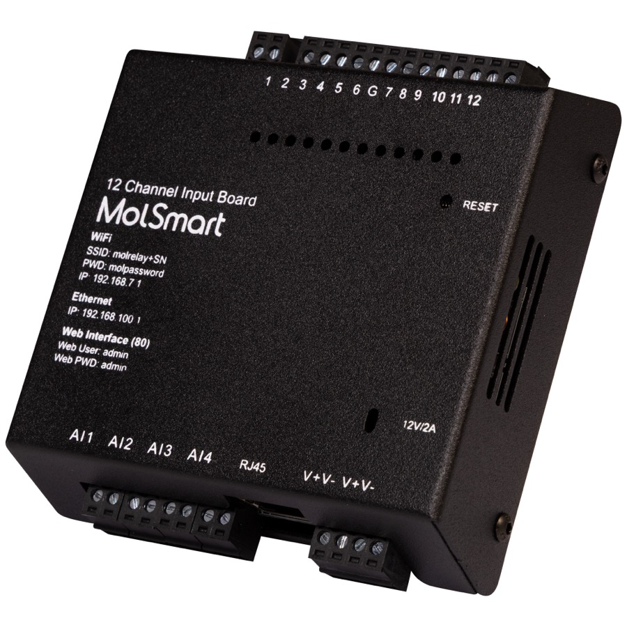 MolSmart Input Board 12-Channel + 4 Analog