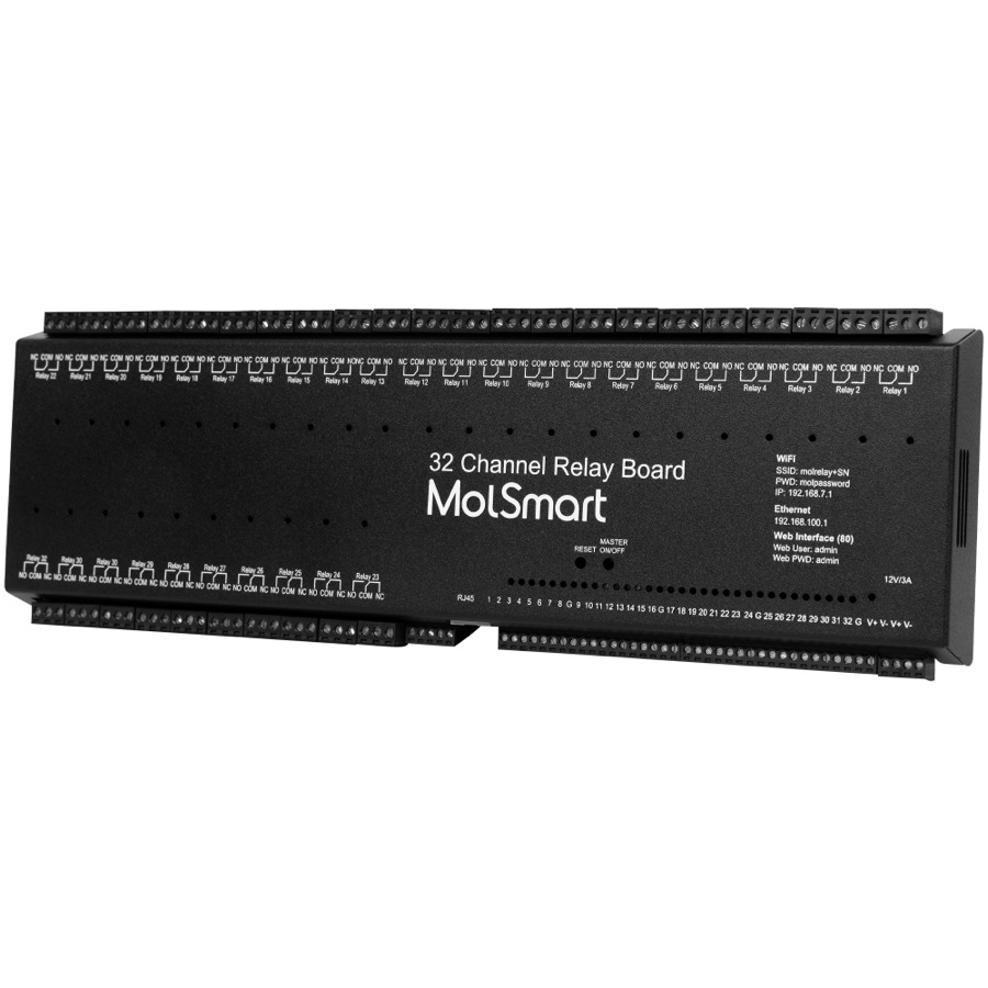 MolSmart Relay Board 32-Channel 10A
