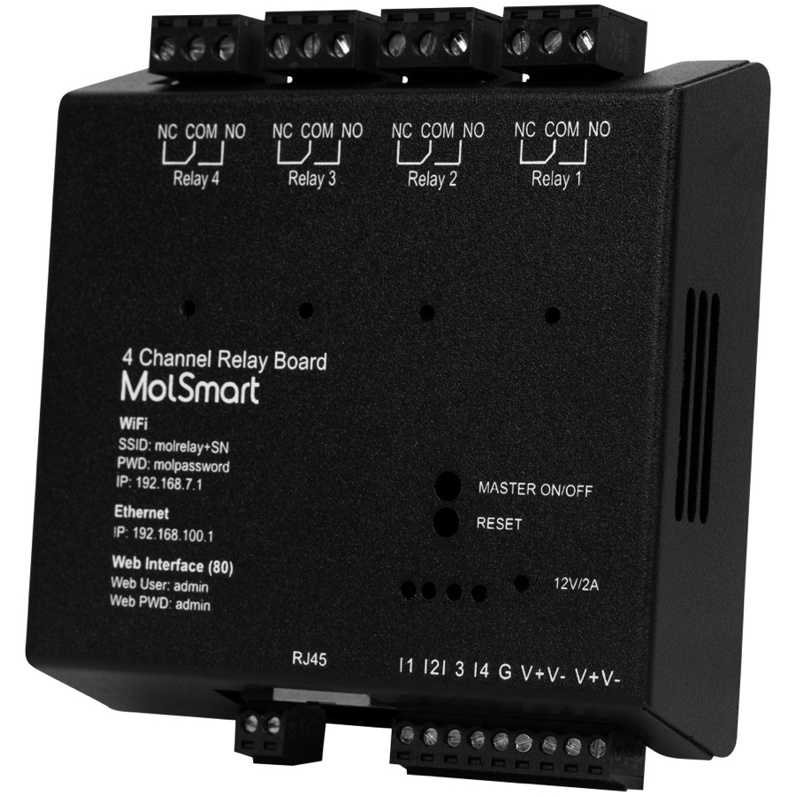 MolSmart Relay Board 4-Channel 10A